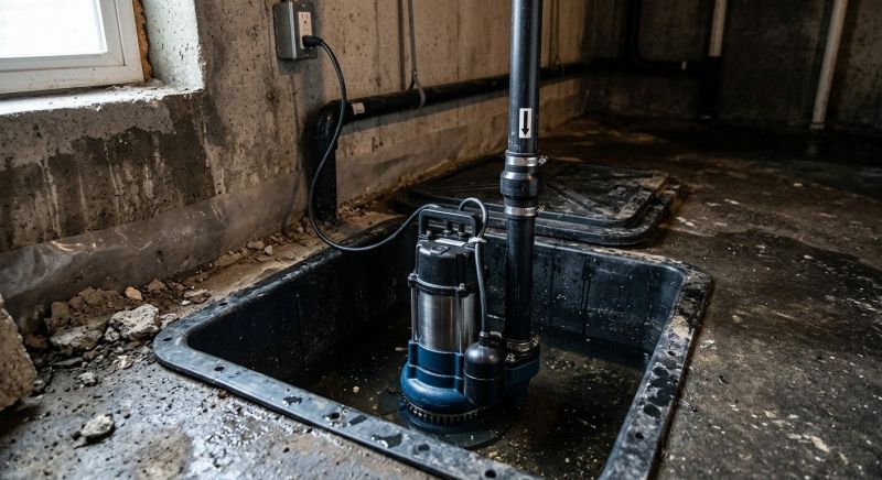 Basement Drainage Installation in West Des Moines, IA
