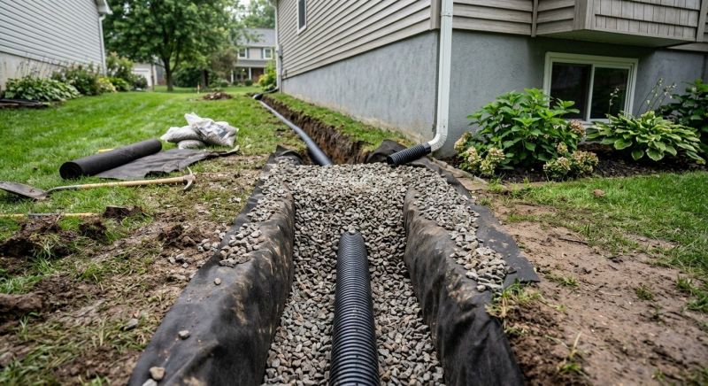 French Drain Installation in Birmingham, AL