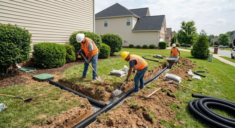 Water Drainage Installation in Birmingham, AL