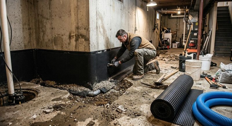 Basement Seepage Repair in Birmingham, AL