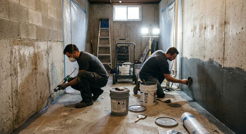 Basement Walls Waterproofing in Montgomery, AL