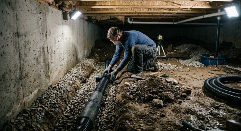 Curtain Drain Installation in Birmingham, AL