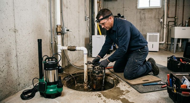 Drainage Pump Installation in Warwick, RI