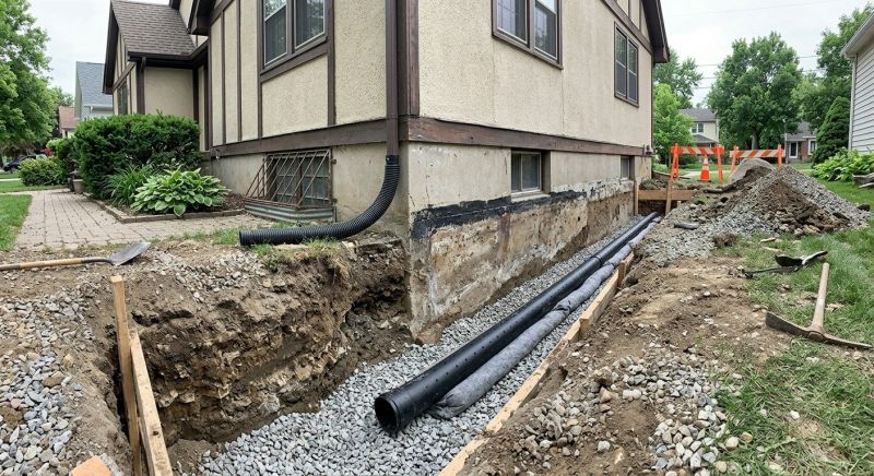 Foundation Drain Installation in Tuscaloosa, AL