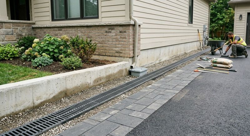 Hillside Drainage Installation in Tuscaloosa, AL
