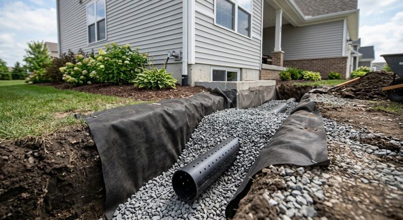 Perimeter Drain Construction in Tuscaloosa, AL