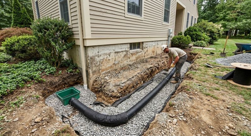 Underground Drain Installation in Tuscaloosa, AL