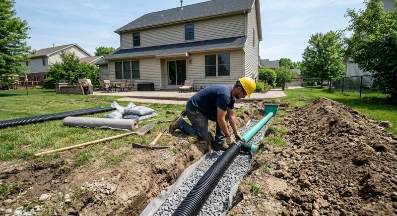 Water Drainage Installation in Tuscaloosa, AL