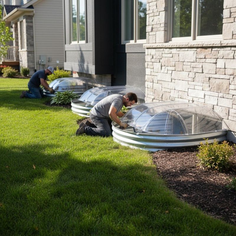 Window Well Cover Installation in Conroe, TX